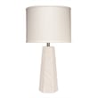 J&D Designs Co Transitional Ceramic High Rise Table Lamp in Cream