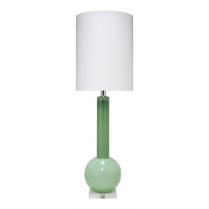 J&D Designs Co Studio Contemporary Glass Table Lamp in Green