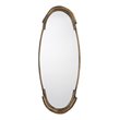 J&D Designs Co Margaux Contemporary Metal Mirror in Antique Brass