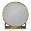 J&D Designs Co Odyssey Contemporary Metal Standing Mirror in Antique Brass
