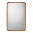 J&D Designs Co Principle Transitional Metal Vanity Mirror in Gold Leaf