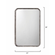 J&D Designs Co Principle Transitional Metal Vanity Mirror in Silver Leaf