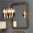 J&D Designs Co Serai Contemporary Metal Mirror in Antique Brass