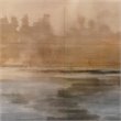 Jamie Young Co Cloudscape Transitional Wood Wall Art in Brown/Slate Lacquer