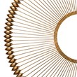 J&D Designs Co Large Transitional Metal Illume Wall Art in Gold Foil