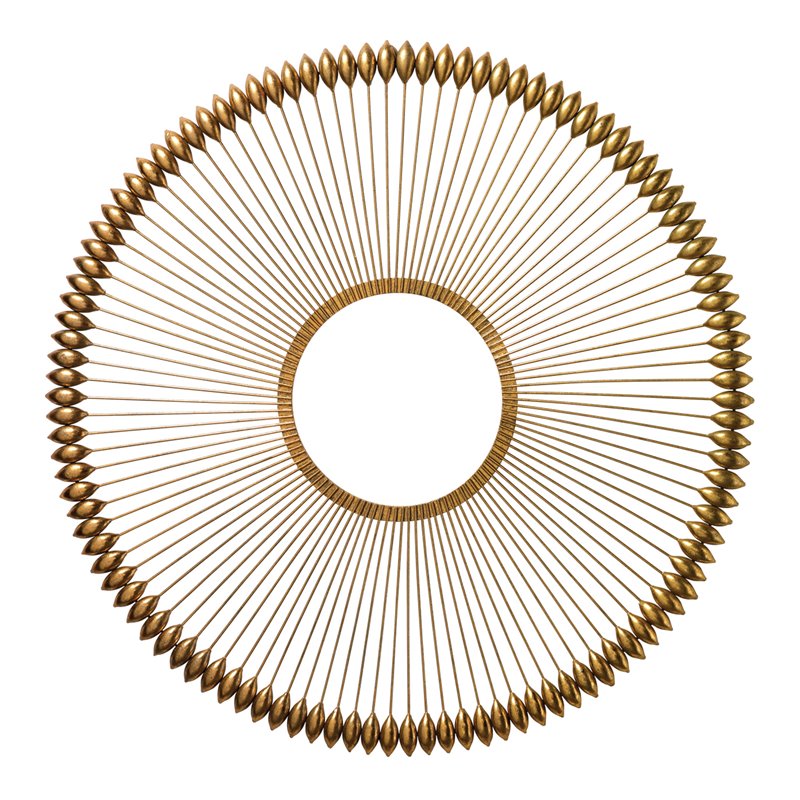 J&D Designs Co Large Transitional Metal Illume Wall Art in Gold Foil