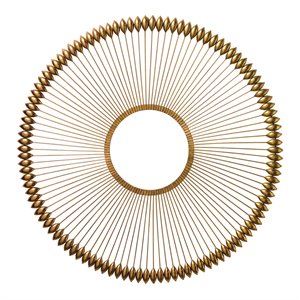 J&D Designs Co Large Transitional Metal Illume Wall Art in Gold Foil