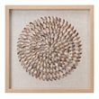 J&D Designs Co Riviera Coastal Wood Framed Wall Art in Off White/Brown