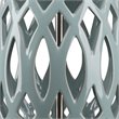J&D Designs Filigree Ceramic Table Lamp with Linen Shade in Pale Blue