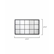 J&D Designs Tribecca Metal Extremely Versatile Grid Mirror in Matte Black