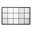J&D Designs Tribecca Metal Extremely Versatile Grid Mirror in Matte Black
