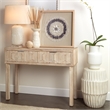 J&D Designs Juniper 2-drawer Transitional Wood Console Table in Gray Washed