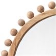 J&D Designs Brighton Beveled Transitional Fir Wood Mirror in Natural