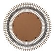 J&D Designs Coastal Bamboo and Wood Grove Braided Mirror in Gray/Natural