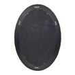 J&D Designs Lark Braided Oval Coastal Fabric Mirror in Brown/Natural Seagrass