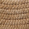 J&D Designs Meadow Coastal Style Seagrass and Fabric Mirror in Brown Finish