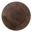 J&D Designs Meadow Coastal Style Seagrass and Fabric Mirror in Brown Finish