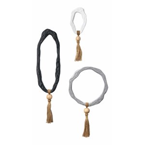 J&D Designs Mirage 24&quot Transitional Resin Abstract Wall Art in Multi-Color