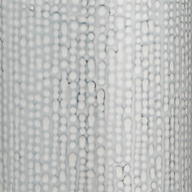 J&D Designs Bella Coastal Ceramic Table Lamp with Linen Shade in Gray Finish