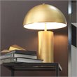 J&D Designs Felix Modern Iron Table Lamp with Geometric Shape in Antique Brass