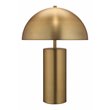 J&D Designs Felix Modern Iron Table Lamp with Geometric Shape in Antique Brass