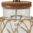 J&D Designs JandD Designs Coastal Rope and Glass Table Lamp in Clear and Natural Finish