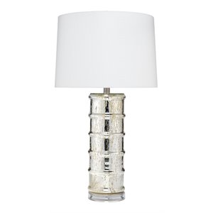 j&d designs irene traditional style glass table lamp in silver mercury finish