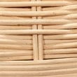 J&D Designs Cape 1-Light Rattan & Linen Table Lamp in Natural/White