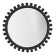 J&D Designs Brighton Beveled Transitional Fir Wood Mirror in Dark Charcoal