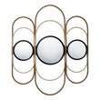 J&D Designs Milo Round Metal & Rope Decorative Mirror in Natural/Black