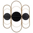 J&D Designs Milo Round Metal & Rope Decorative Mirror in Natural/Black