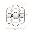 J&D Designs Milo Round Metal & Rope Decorative Mirror in Natural/Black
