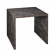 J&D Designs Co Bedford Traditional Wood Nesting Tables in Charcoal (Set of 2)
