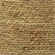 J&D Designs Co Harbor Round Coastal Rattan & Glass Coffee Table in Natural