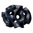 J&D Designs Co Ribbon Molded Transitional Resin Decorative Sphere in Black