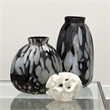 J&D Designs Co Ribbon Molded Transitional Resin Decorative Sphere in White