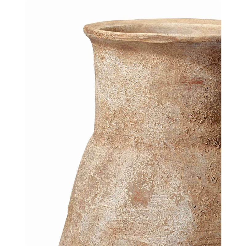 Jamie Young Co Root Coastal Ceramic Decorative Vase in Hazelnut Brown
