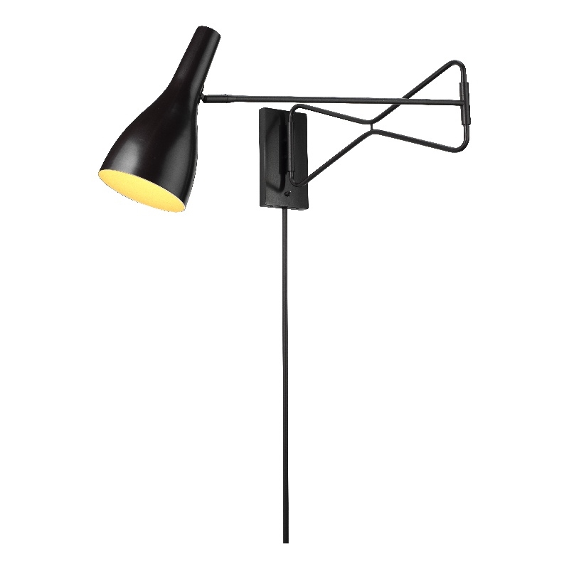 J&D Designs Co Lenz Swing Arm Steel Metal Wall Sconce in Oil Rubbed Bronze