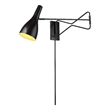 J&D Designs Co Lenz Swing Arm Steel Metal Wall Sconce in Oil Rubbed Bronze