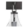 J&D Designs Co Tear 1-Light Metal & Glass Drop Wall Sconce in Bronze/Clear