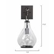 J&D Designs Co Tear 1-Light Metal & Glass Drop Wall Sconce in Bronze/Clear