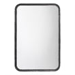 J&D Designs Co Principle Transitional Iron Metal Vanity Mirror in Black