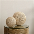 J&D Designs Co Malibu Corn Straw Rattan Decorative Balls in Natural (Set of 3)