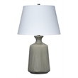 J&D Designs Brenton Traditional Ceramic & Metal Table Lamp in Gray/Off White