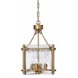 J&D Designs Co Glenn Small Square Metal Chandelier In Antique Brass