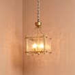J&D Designs Co Glenn Small Square Metal Chandelier In Antique Brass
