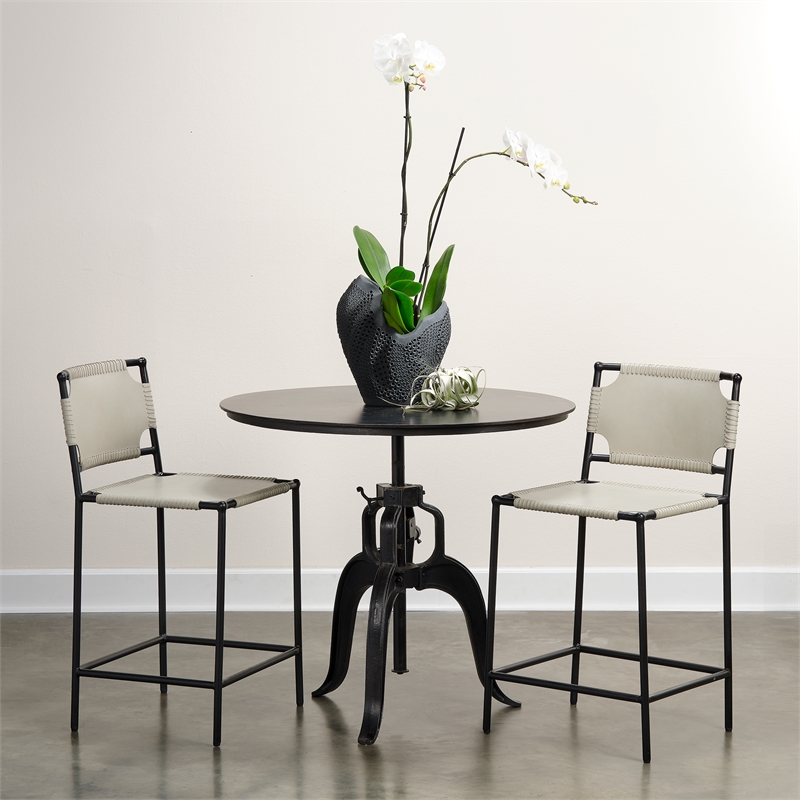 J&D Designs Co Eclipse Porcelain Vase In Black Ceramic
