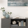 J&D Designs Co Transitional Ceramic Small Sphere in Cream/Black/Blue