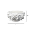 J&D Designs Co Helios Ceramic Bowl in White