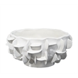 J&D Designs Co Helios Ceramic Bowl in White